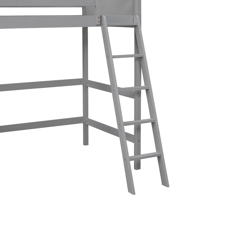 Lit mezzanine simple avec échelle