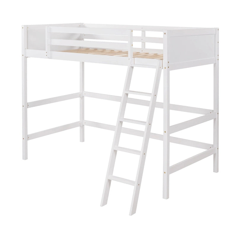 Lit mezzanine simple avec échelle
