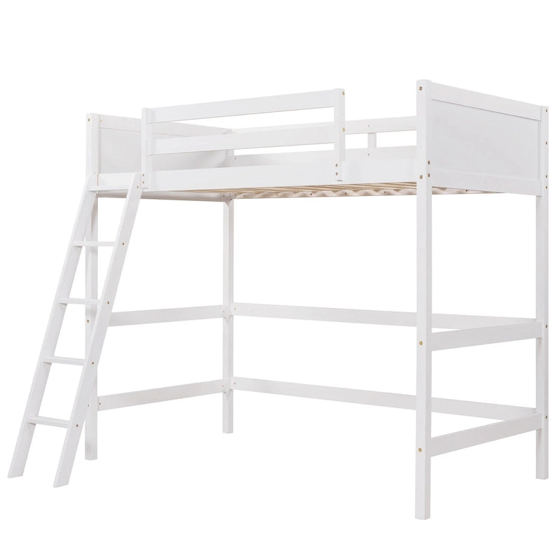 Lit mezzanine simple avec échelle