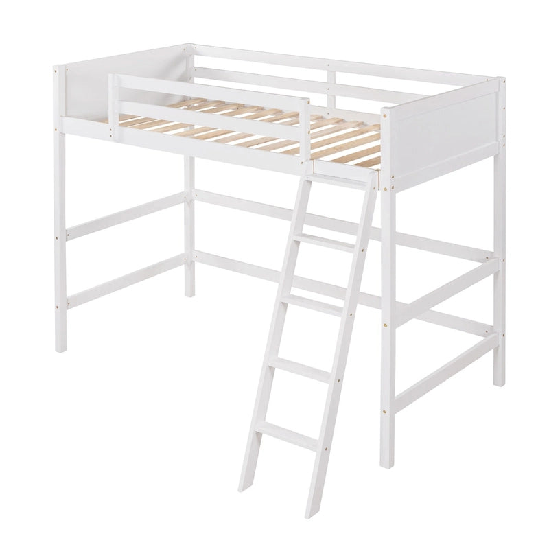 Lit mezzanine simple avec échelle