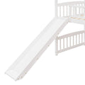 Twin Loft Bed with Slide and Guardrail